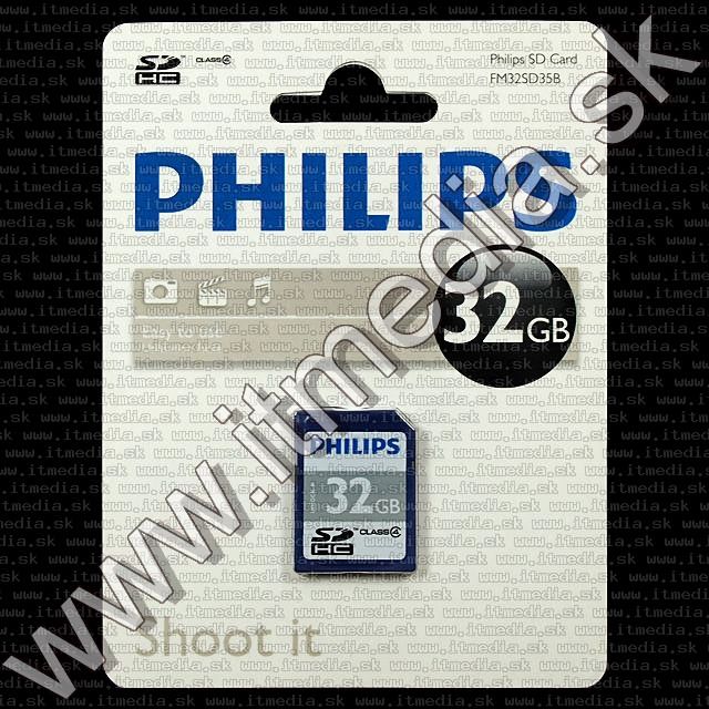 Image of Philips SD-HC Secure Digital card 32GB INFO! Class4 (IT8691)